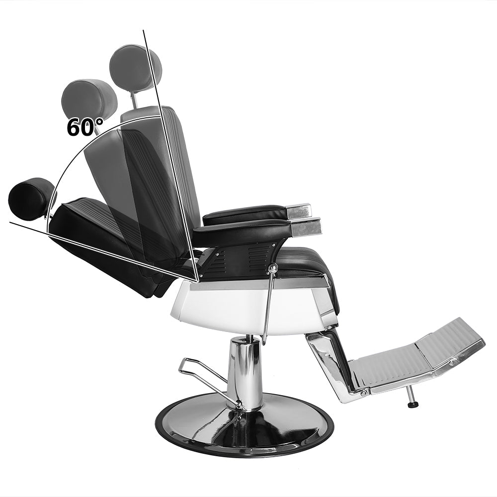 OmySalon PH773 Professional Heavy Duty Hydraulic Reclining Barber Chair - G89000773