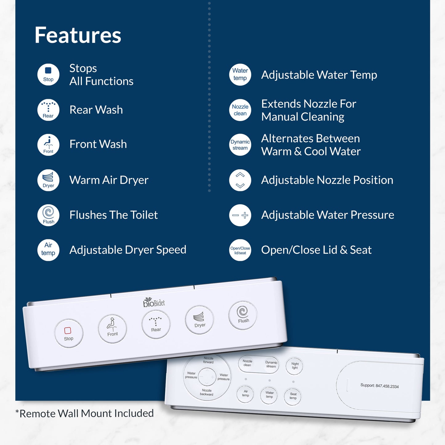 Bio Bidet Discovery DLX Smart Bidet Toilet - 7ZDISCDLX 000