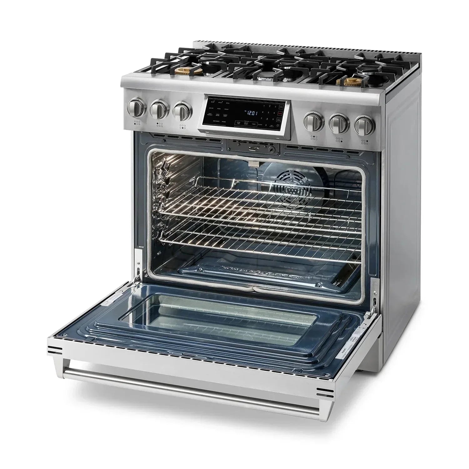 Thor Kitchen Appliance Package - 36 In. Gas Range, Range Hood, Refrigerator, Dishwasher, AP-TRG3601-W-2