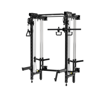 MAJOR FITNESS All-In-One Home Gym Folding Power Rack Lightning F35 - F35BL
