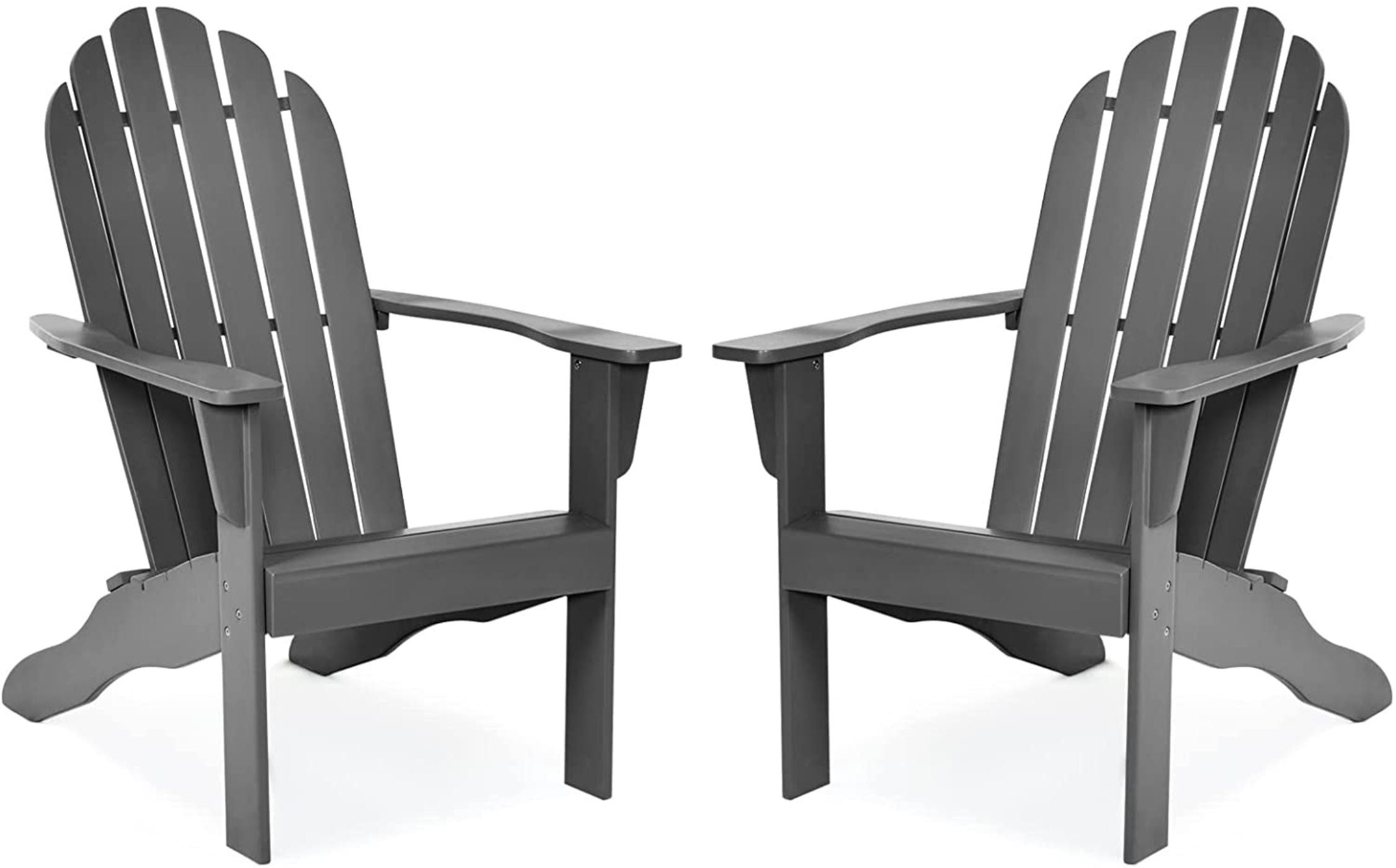 Tangkula Adirondack Chair,  for Patio Deck Lawn Backyard, Garden Adirondack Furniture - 4*OP70302GR