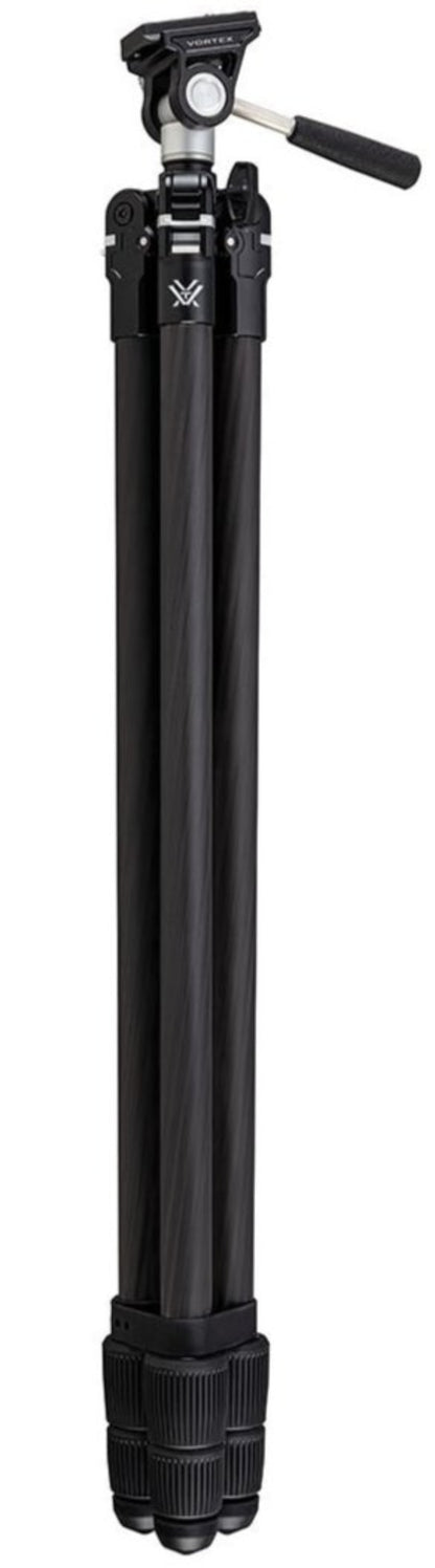 Vortex Optics Ridgeview Carbon Tripod Kit: Carbon Fiber Tripod + Pan Head - TR-RVC