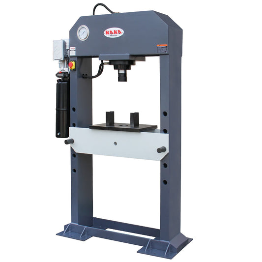 KAKA INDUSTRIAL HP-50 Electric Hydraulic Press，Hydraulic Electric Pump, H-Frame Shop Press with Gear pump,50 ton Frame Capacity, 8.6 in Stroke 220V Single phase - 182002V220V240