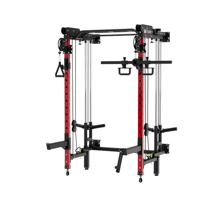 MAJOR FITNESS All-In-One Home Gym Folding Power Rack Lightning F35 - F35BL