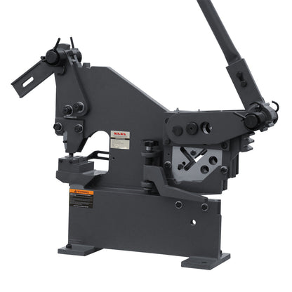 KAKA INDUSTRIAL Manual Punch and Shear Machine, 0.31 inch Punching Capacity and Multi-Shape Shear, PBS-9 for Metal Plates, Round/Flat/Angle Steel Fabrication
