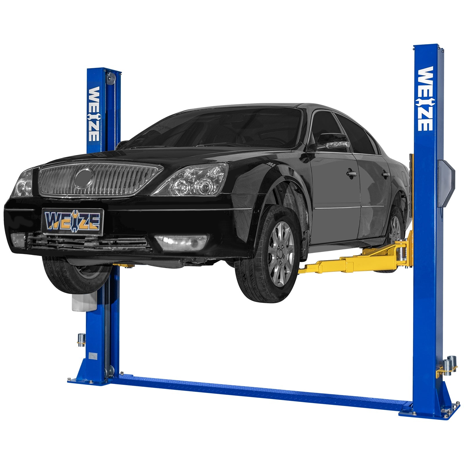 WEIZE 2 Post Automotive Car Lift, 12000 lbs Capacity, 220V 4HP Powerful Motor with Single Point Lock Release - PLA-1029