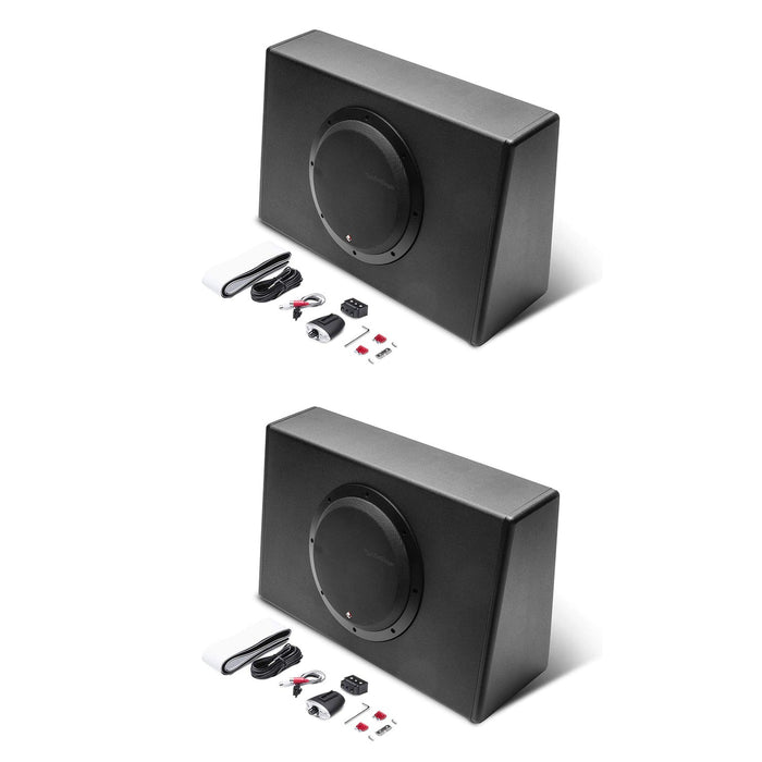 Rockford Fosgate P30010T Punch 10" 300W Powered Subwoofer Enclosure 2 Pack - 194553