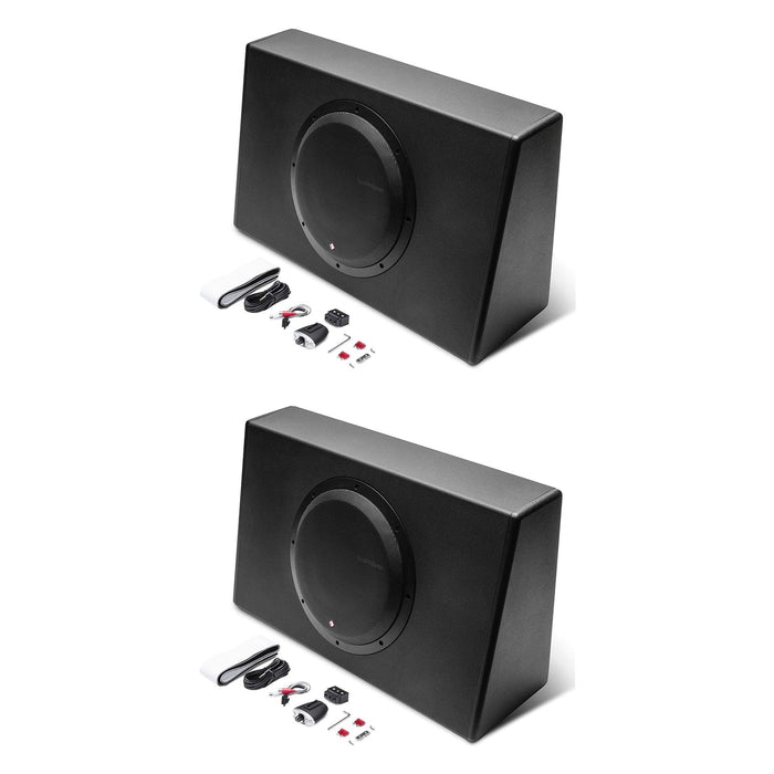 Rockford Fosgate P300-12T Punch 8" 300W Powered Truck Subwoofer System 2 Pack - 194893