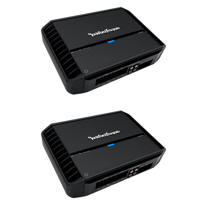 Rockford Fosgate P400X4 400W RMS 4-Channel Car Audio Class AB Amplifier 2 Pack - 194232