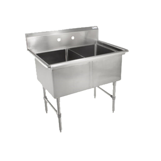 John Boos 2B184 "B" Series Sink with Two 18" x 18" Compartments - JB2B184