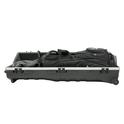 SKB Cases ATA Deluxe Hard Plastic Storage Wheeled Golf Bag Travel Case (3 Pack) - 174522