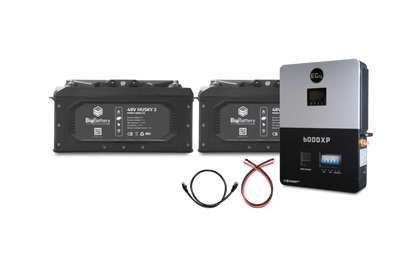 Big Battery 48V 2X HUSKY 2 KIT – EG4 6K OFF-GRID INVERTER - K0705