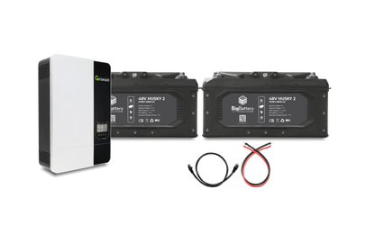 Big Battery 48V 2X HUSKY 2 KIT – 3K Growatt Inverter - K0742