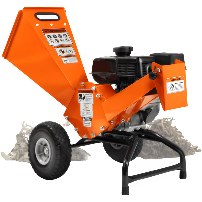 Super Handy GUO074 Mini Wood Chipper Shredder Mulcher Heavy Duty 7HP Compact Design 3" Max Cutting Capacity New