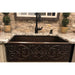 Premier Copper 30 in. Hammered Copper Apron Front Single Basin Kitchen Sink with Scroll Design - KASDB30229S