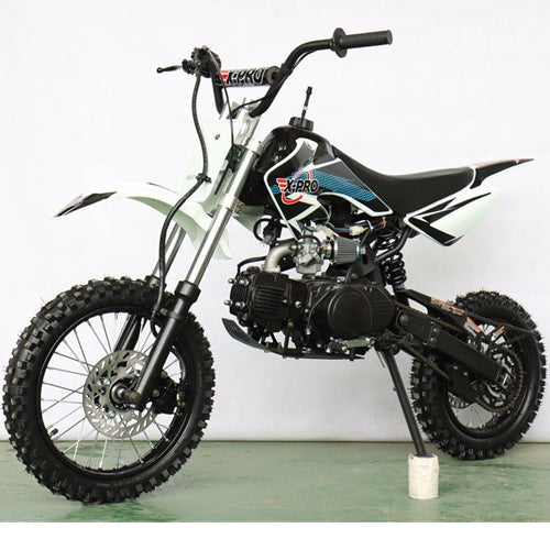 X-PRO Bolt 125cc Dirt Bike with 4-speed Semi-Automatic Transmission, Kick Start! 14"/12" Tires! Zongshen Brand Engine - DB-X35-Green