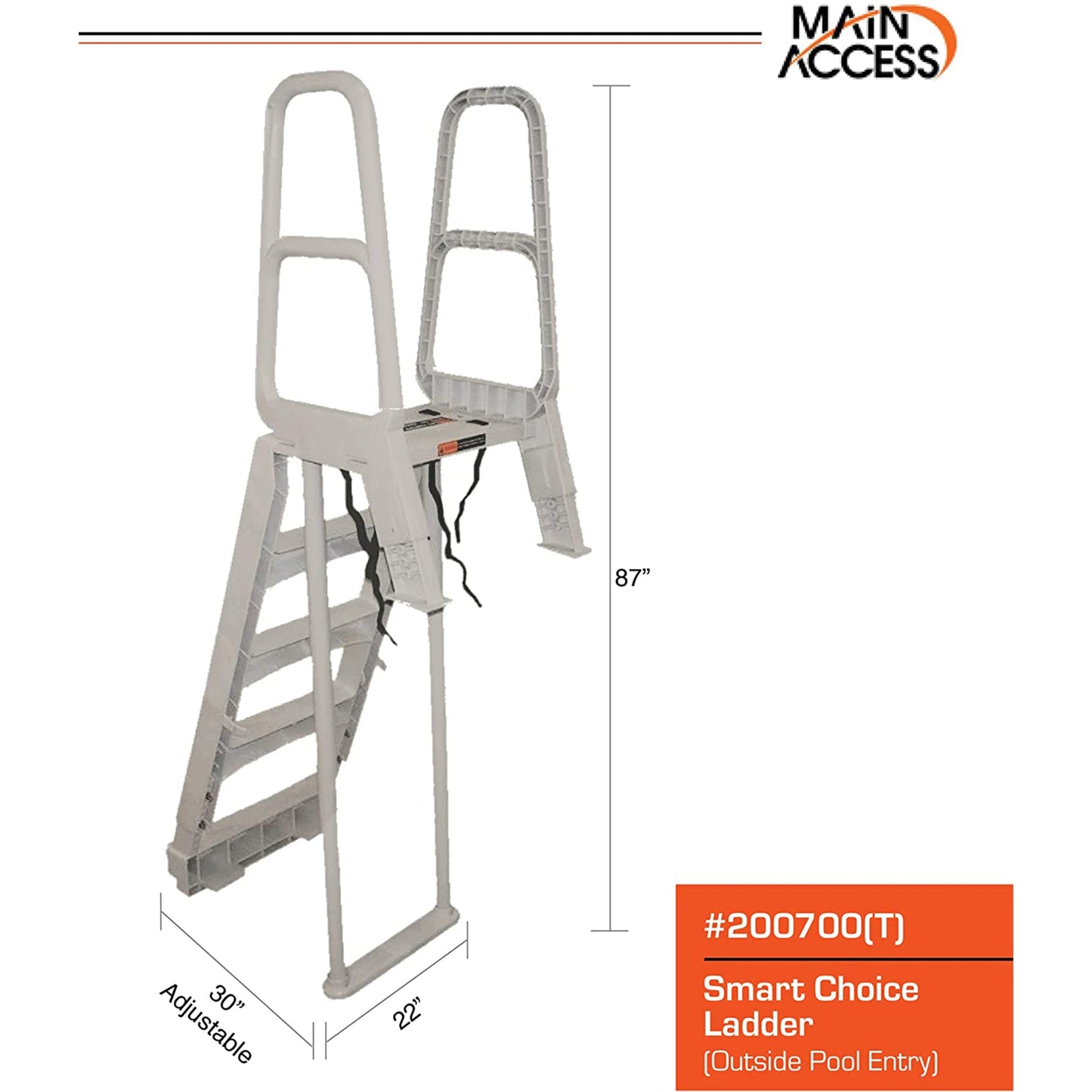 MAIN ACCESS 200700T Incline Ladder for Above Ground Pools (6 Pack) - 169213