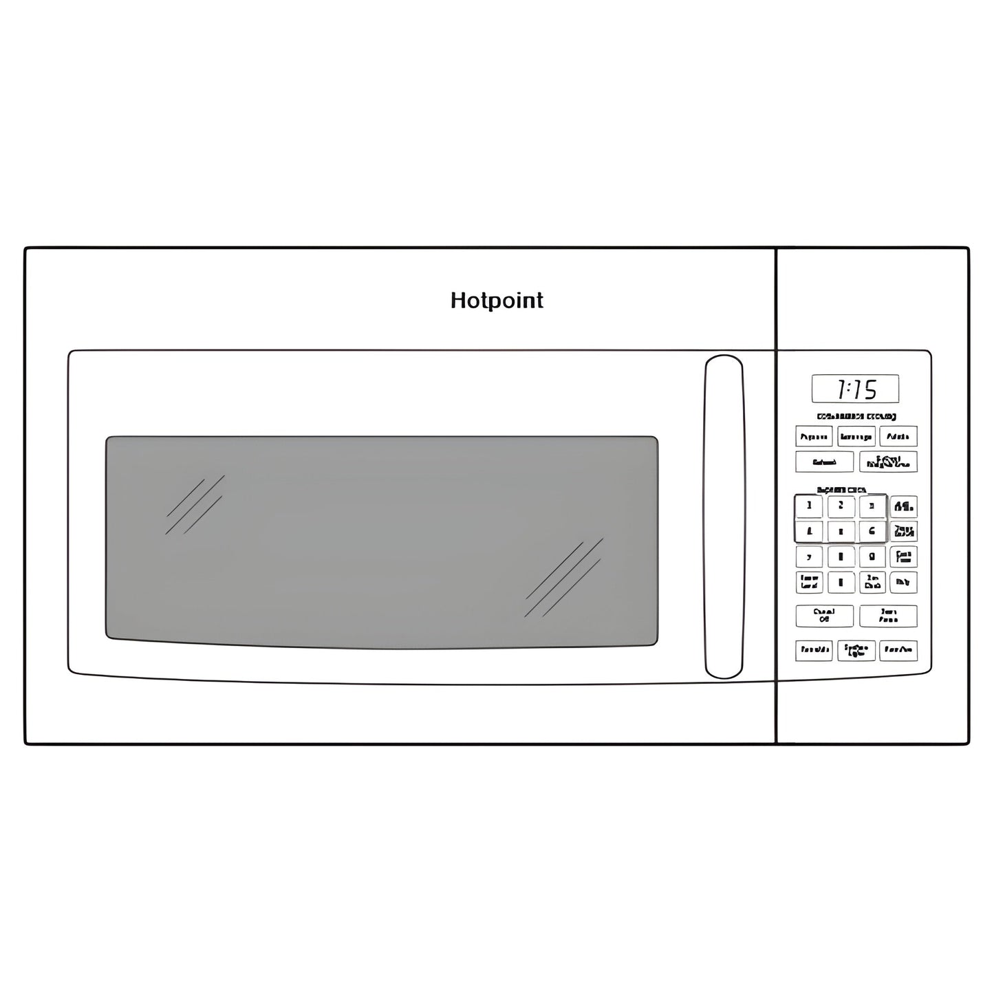 HOTPOINT 1.6 Cu. Ft. Over-the-Range Microwave Oven - RVM5160DHBB-KT