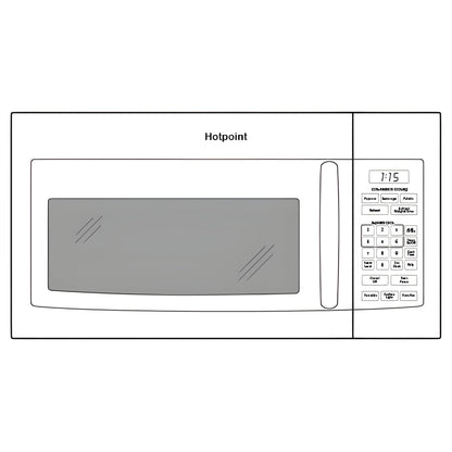 HOTPOINT 1.6 Cu. Ft. Over-the-Range Microwave Oven - RVM5160DHBB-KT