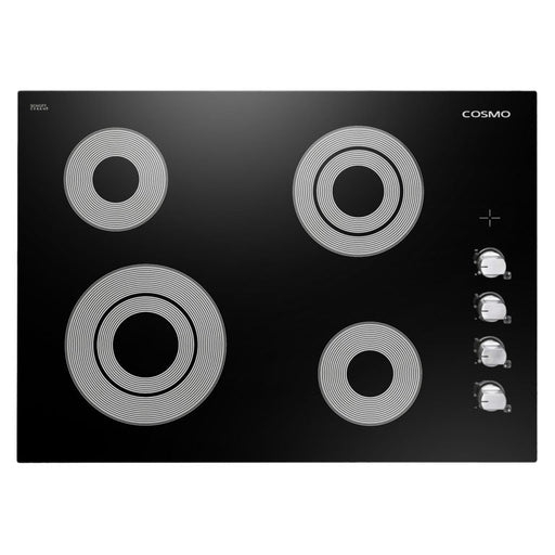 Cosmo 36" Electric Ceramic Glass Cooktop with 5 Burners, Dual Zone Elements, Hot Surface Indicator Light and Control Knobs - COS-365ECC