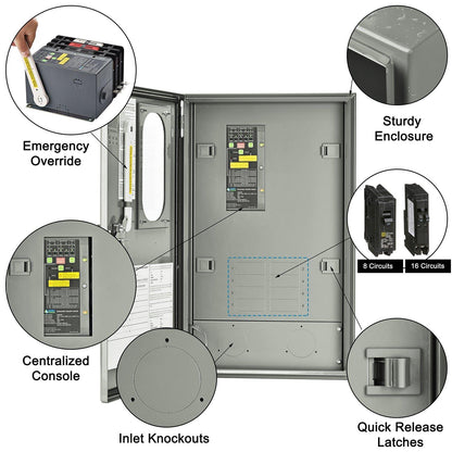 Nature's Generator  30A Automatic Generator Transfer Switch - NGA03030816N