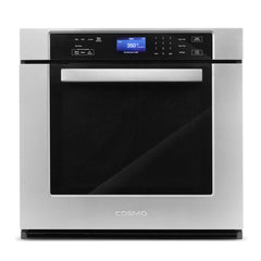 Cosmo 30" 5 cu. ft. Single Electric Wall Oven with True European Convection and Self Cleaning in Stainless Steel - COS-30ESWC