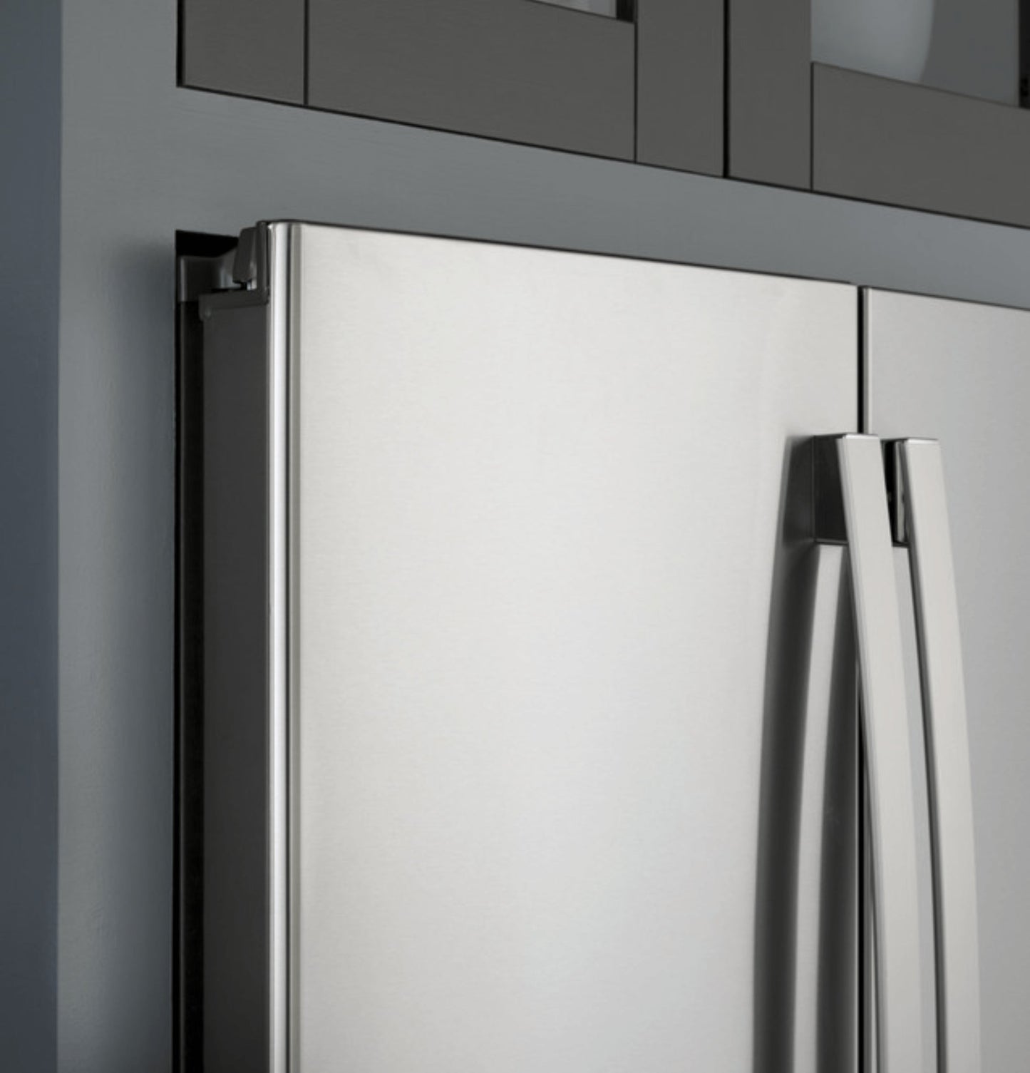 GE 23.2 Cu. Ft. Smart 4-Door French-Door Fridge, Counter-Depth - PJE23BYWFS-KT