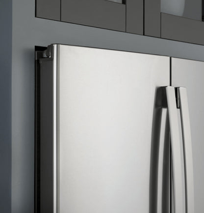 GE 23.2 Cu. Ft. Smart 4-Door French-Door Fridge, Counter-Depth - PJE23BYWFS-KT