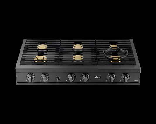 DACOR 48" Rangetop, Graphite Stainless, Natural Gas/Liquid Propane - DTT48T960GM-KT