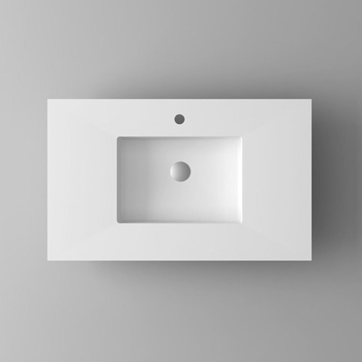 Laviva VIVA Stone Matte White Countertop - 313SQ1HSS-24-MW