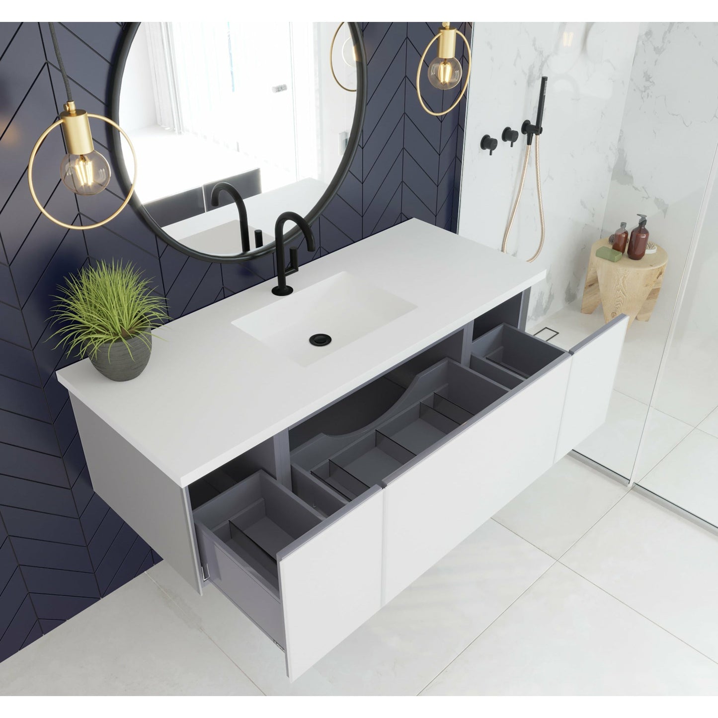 Laviva Vitri 54" Vanity - 313VTR-54CW