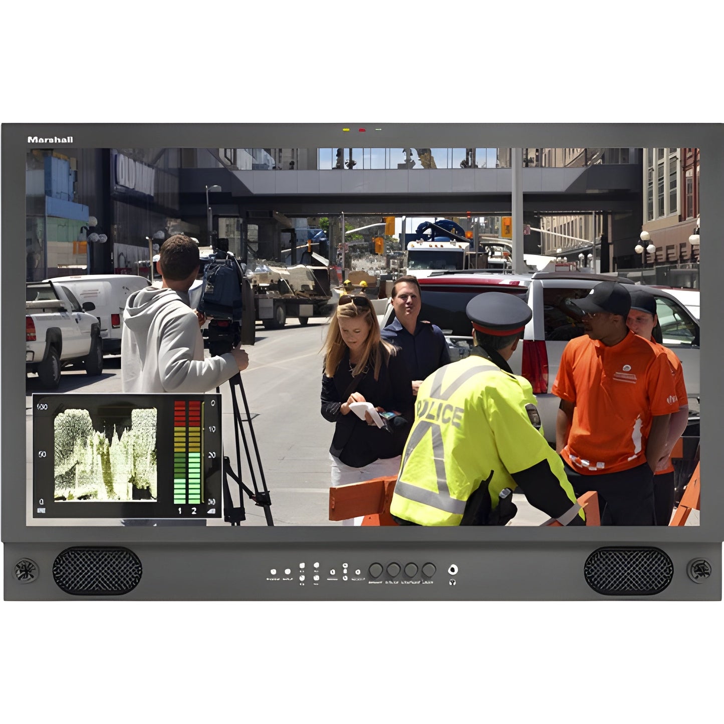 Marshall  V-LCD241MD 24" LCD Desk rack mount with HDMI Input  Waveform monitor and audio display -VLCD241MD