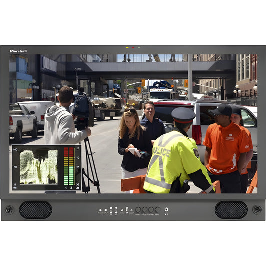 Marshall  V-LCD241MD 24" LCD Desk rack mount with HDMI Input  Waveform monitor and audio display -VLCD241MD
