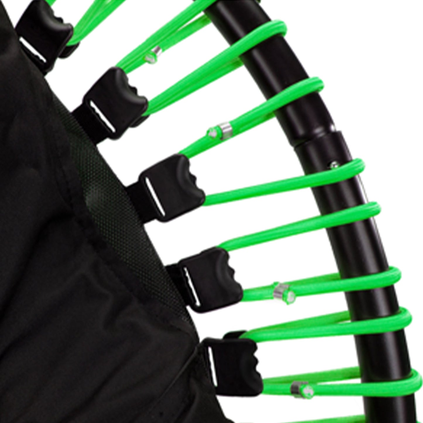 LEAPS & REBOUNDS 48" Adjustable Stability Bar with 48" Fitness Trampoline, Green - 318053