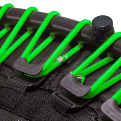 LEAPS & REBOUNDS 48" Adjustable Stability Bar with 48" Fitness Trampoline, Green - 318053