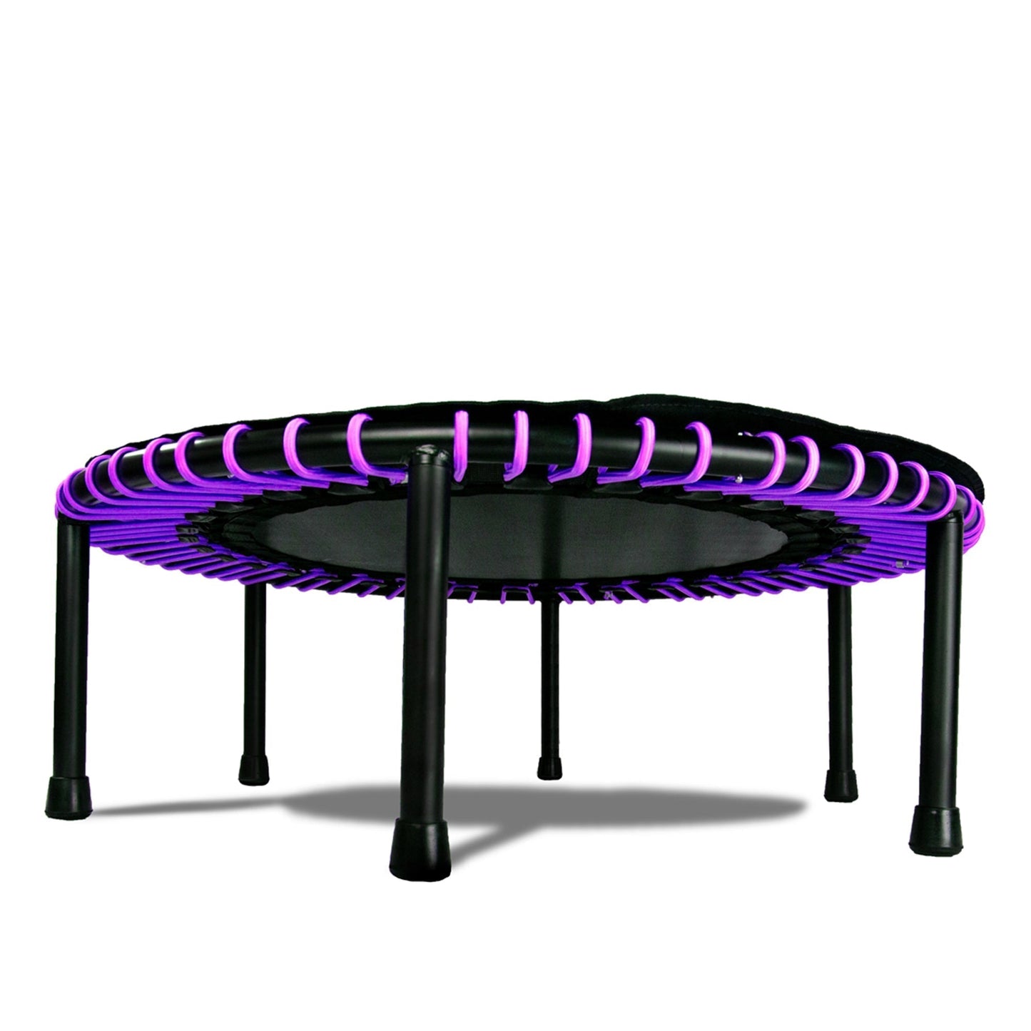 LEAPS & REBOUNDS 48" Adjustable Stability Bar w/ 48" Fitness Trampoline, Purple - 318054