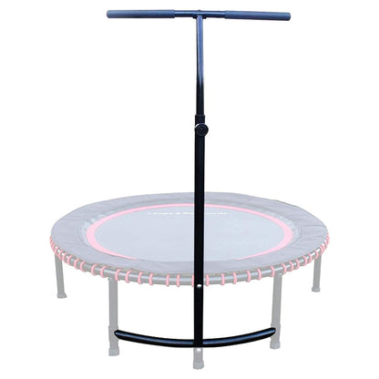 LEAPS & REBOUNDS 48" Adjustable Stability Bar w/ 48" Fitness Trampoline, Orange - 318058