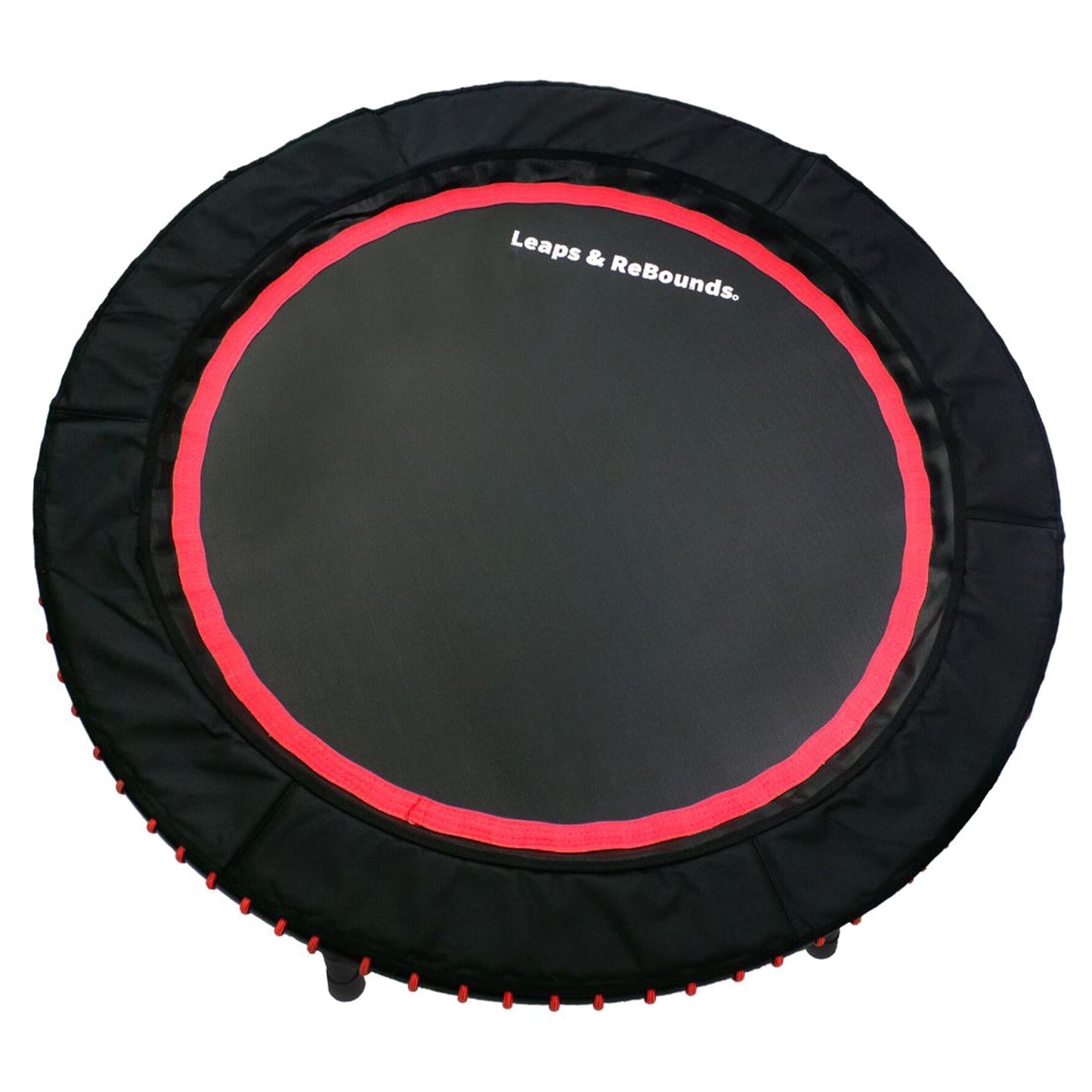 LEAPS & REBOUNDS 40" Adjustable Stability Bar with 40" Fitness Trampoline, Red - 318065