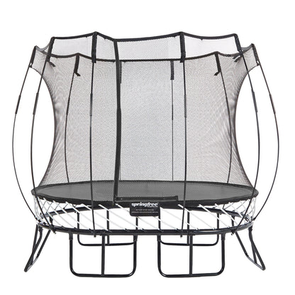 Springfree 6' x 9' Oval Outdoor Backyard Trampoline with FlexiNet and Soft Edge - 318740
