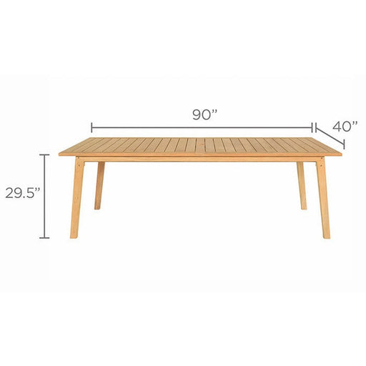 Royal Teak Collection Admiral Dining Table 40x90 - ADT90