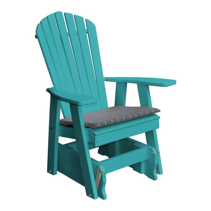 A&L Furniture Poly Adirondack Glider Chair - Recycled Plastic