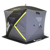 CLAM Jason Mitchell X5000 Portable 9 Ft 6 Person Ice Fishing Thermal Hub Shelter - 320780