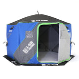 CLAM X-600 Portable 11.5' 6 Person Ice Team Thermal Hub Shelter w/Dimmable Light - 320784