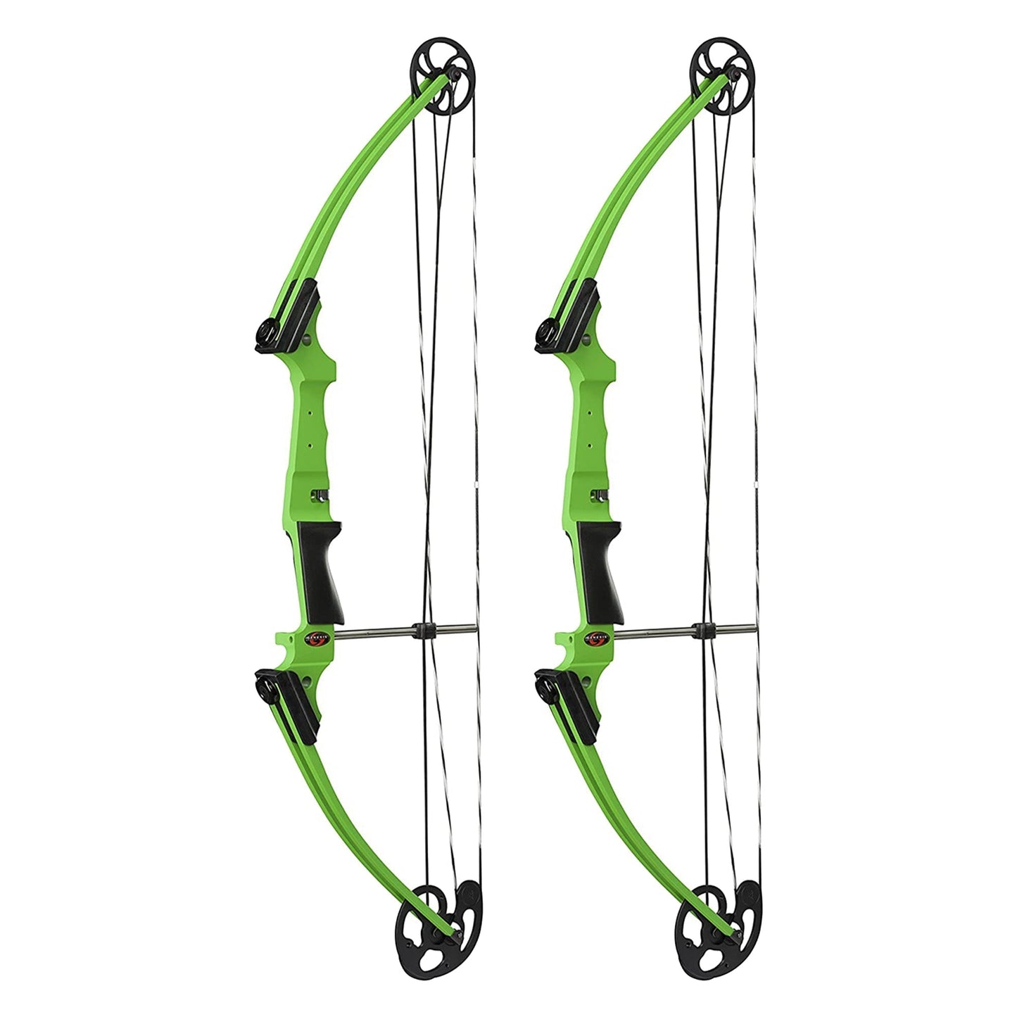Genesis Archery Original Adjustable Right Handed Compound Bow, Green (2 Pack) - 323550