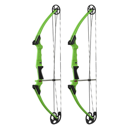 Genesis Archery Original Adjustable Right Handed Compound Bow, Green (2 Pack) - 323550