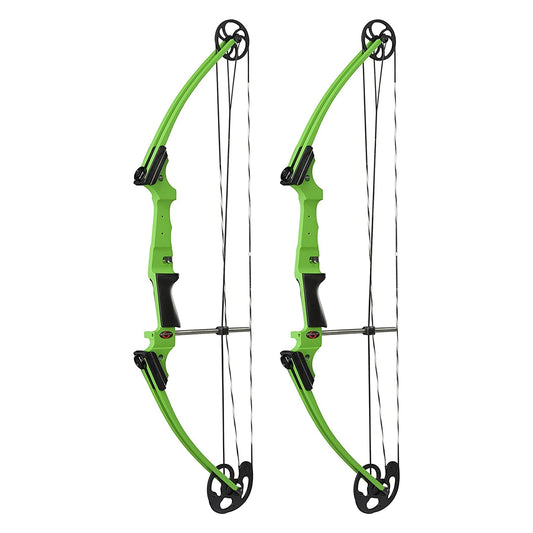 Genesis Archery Original Adjustable Right Handed Compound Bow, Green (2 Pack) - 323550