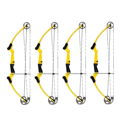 Genesis Archery Original Adjustable Right Handed Compound Bow, Yellow (4 Pack) - 323571