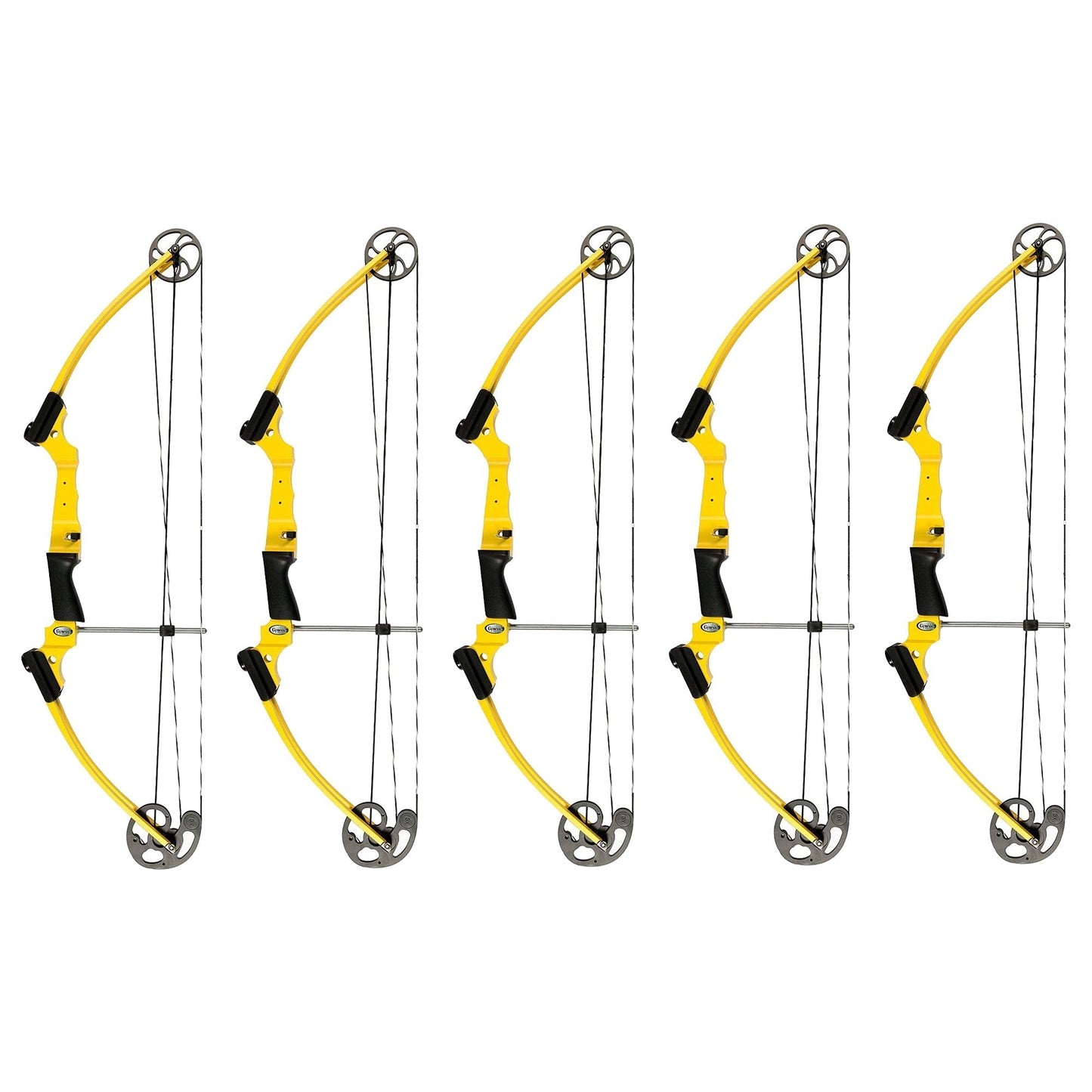 Genesis Archery Original Adjustable Right Handed Compound Bow, Yellow (5 Pack) - 323573