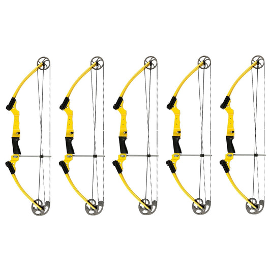 Genesis Archery Original Adjustable Right Handed Compound Bow, Yellow (5 Pack) - 323573