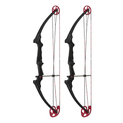 Genesis Archery Original Adjustable Right Handed Compound Bow, Black (2 Pack) - 323576